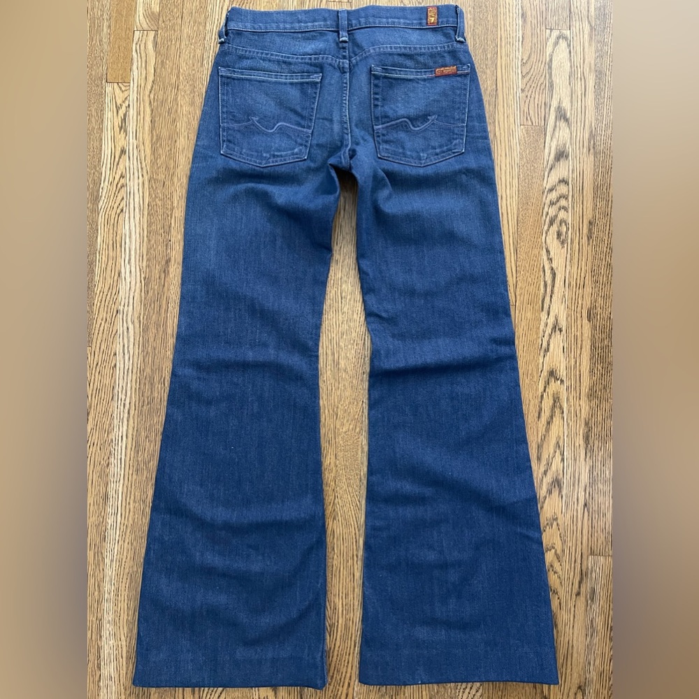 7 For All Mankind Low Rise Ginger Jean, Hirosaki Wash, 27 - Picture 3 of 13